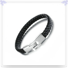 Cadeaux de mode Bracelet en cuir en bijoux en acier inoxydable (LB111)